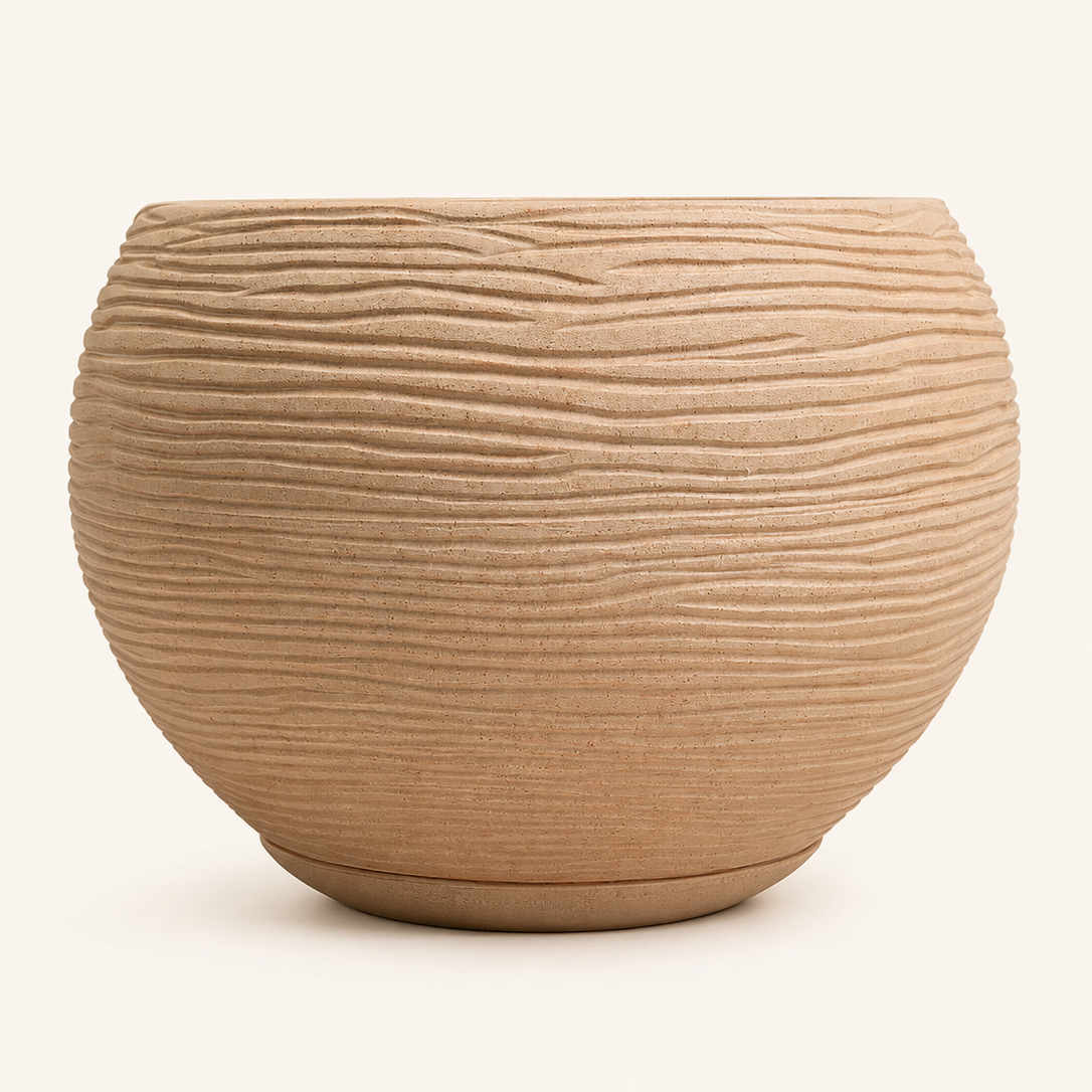 Maceta Florenca 27x24 Efecto Piedra
