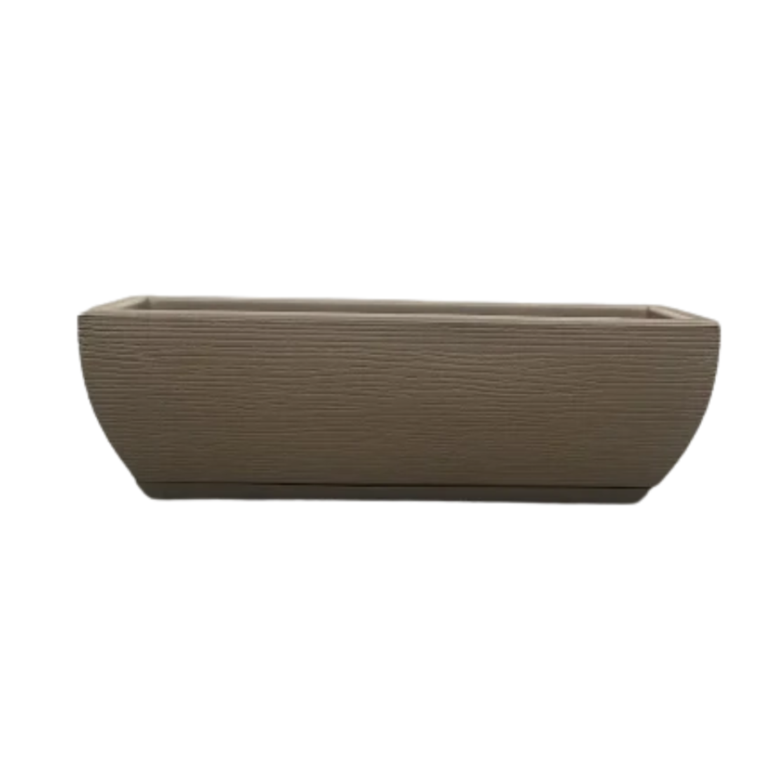 Maceta Amsterda 48x16 Efecto Piedra