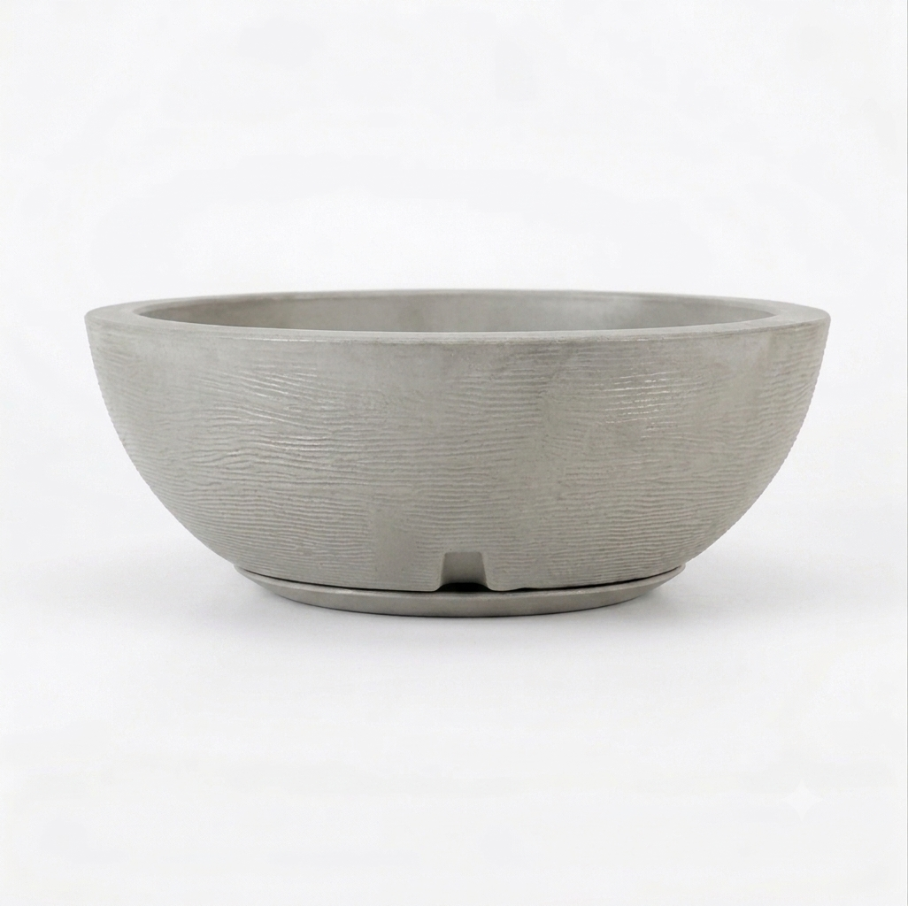 Maceta Amsterda 44x19 Efecto Piedra