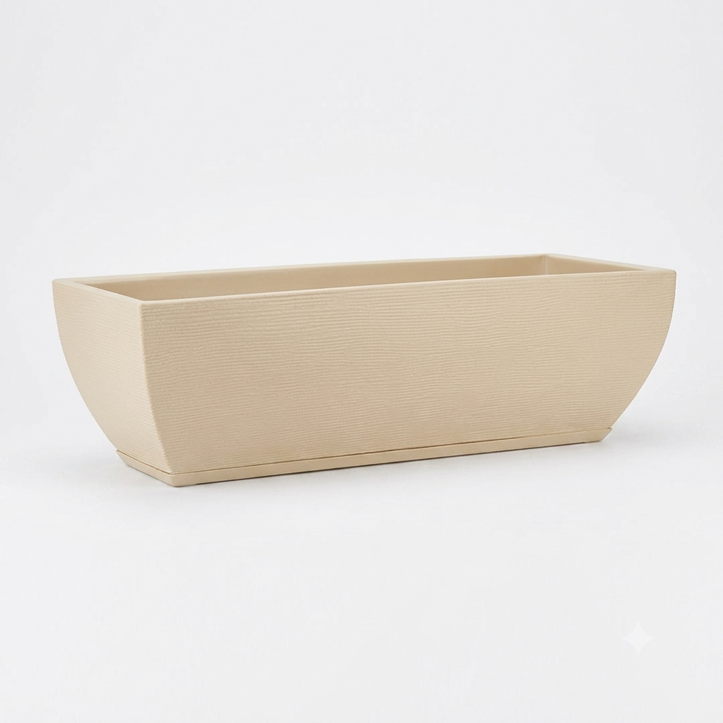 Maceta Amsterda  75x25 Efecto Piedra