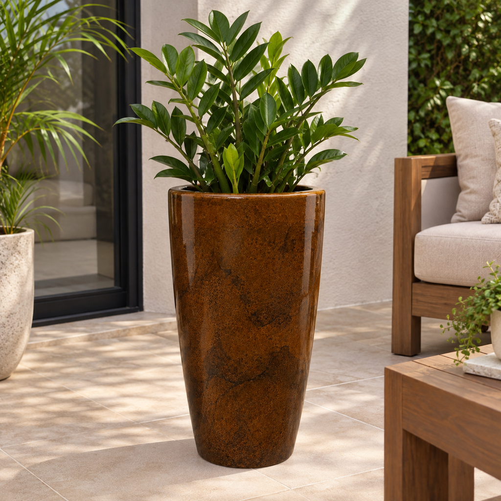Maceta Pantanal Lisa 33x65 Marmorato