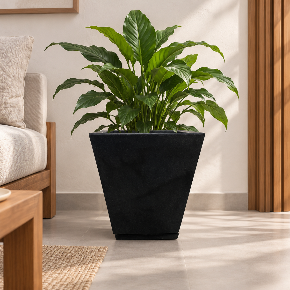 Maceta Ceibos Garden Shop Zurique 29x34 Efecto Marmol
