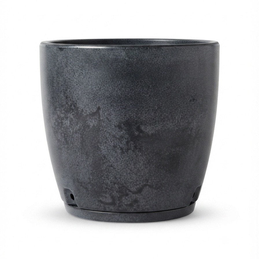 Maceta Amsterda 27x28 Efecto Marmol